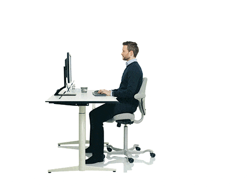 Der Tischumbau zum Stehsitztisch ist super easy