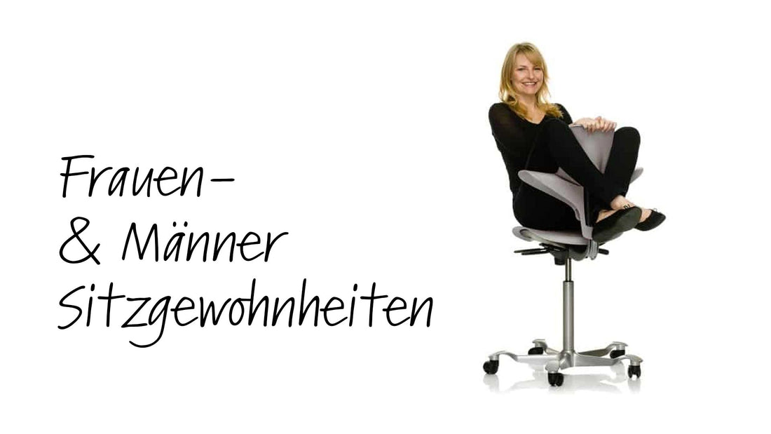 Männer-Sitzgewohnheiten und Frauen-Sitzgewohnheiten