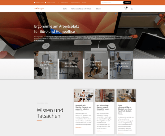 solergo.ch - der ergonomische Schweizer Onlineshop