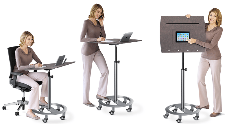 Mobile Stehpulte für noch mehr Bewegung im Büro