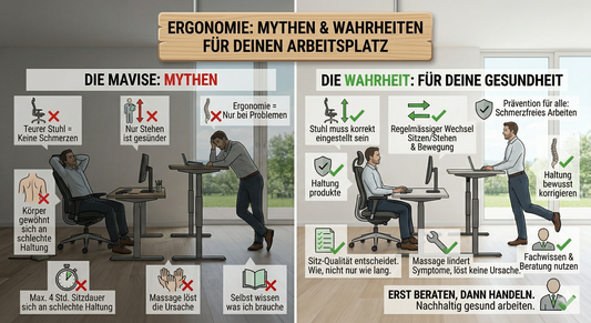 Die 7 grössten Ergonomie-Mythen – und was wirklich stimmt